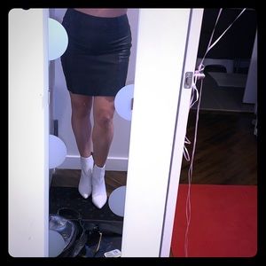 Vintage leather skirt